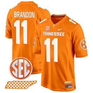 Mens Youths Kids Womens Faizon Brandon Orange Vapor Stitched Jersey